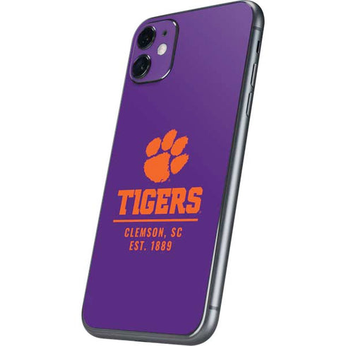 Clemson University Tigers Est 1889 iPhone 11 Skin